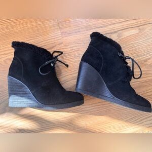 [Splendid] Catalina Black Faux Wedge Booties Sz: 8 🖤